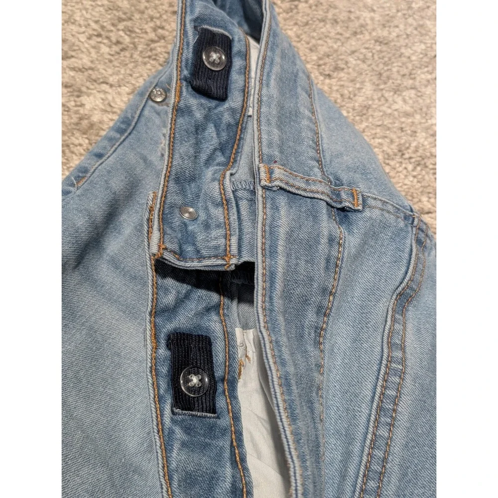 Vanilla Star Jeans Girls 14 Blue Flare Rhinestone Embellished Light Wash Denim